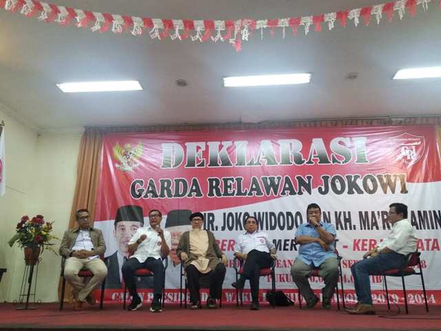 Gerakan Relawan Jokowi mendeklarasikan dukungan/Medcom.id/Hasan