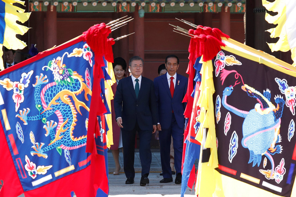 Jokowi Bertemu Presiden Korea Selatan