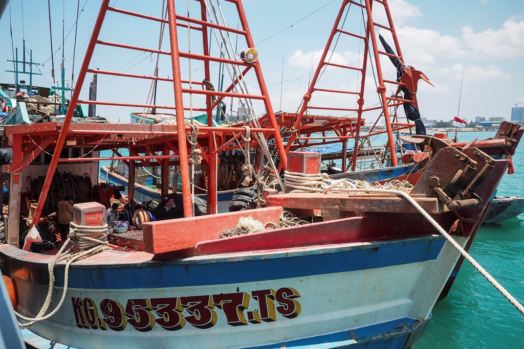Kapal nelayan asing di Perairan Batam. (Foto: ANT).