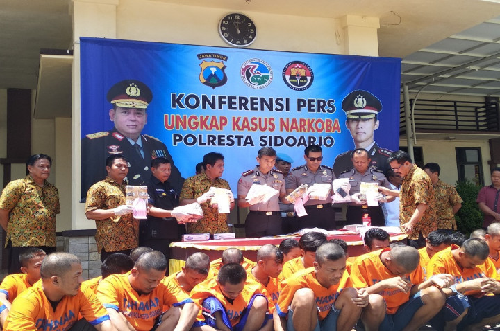 Dua Pekan, Polisi Bekuk 29 Pengedar Narkoba di Sidoarjo