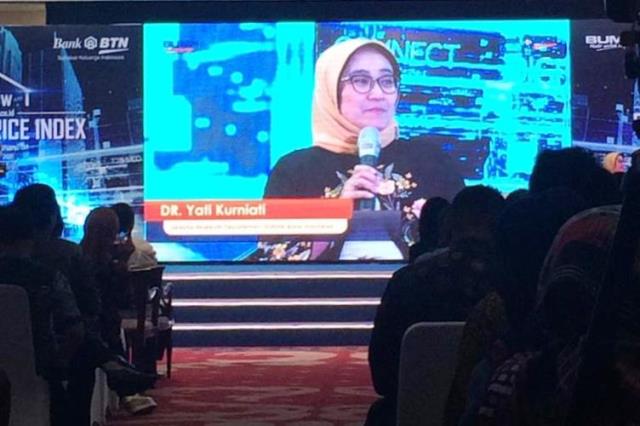 Direktur Eksekutif Departemen Statistik BI, Yati Kurniati, dalam peluncuran Survei Harga Properti Residensial (SHPR) di kantor pusat Bank BTN. medcom.id/Rizkie 