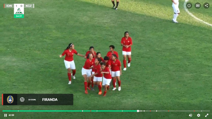 Menang Lagi, Timnas Putri Indonesia U-16 Gasak Tuan Rumah