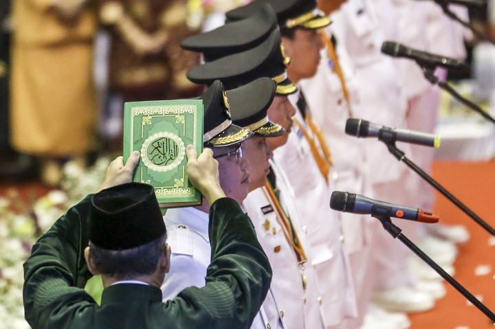 Alex Noerdin Lantik Tujuh Kepala Daerah Sumsel