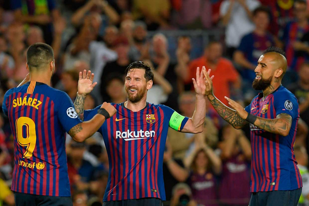 Messi Hattrick, Barca Lumat PSV 4-0