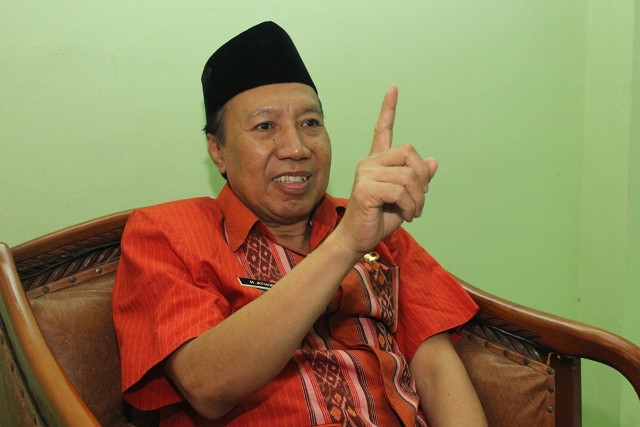 Ketua Pengurus Cabang NU Brebes, KH Athoillah Syatori, di Brebes, Jawa Tengah, Jumat, 21 September 2018. Medcom.id/ Kuntoro Tayubi.