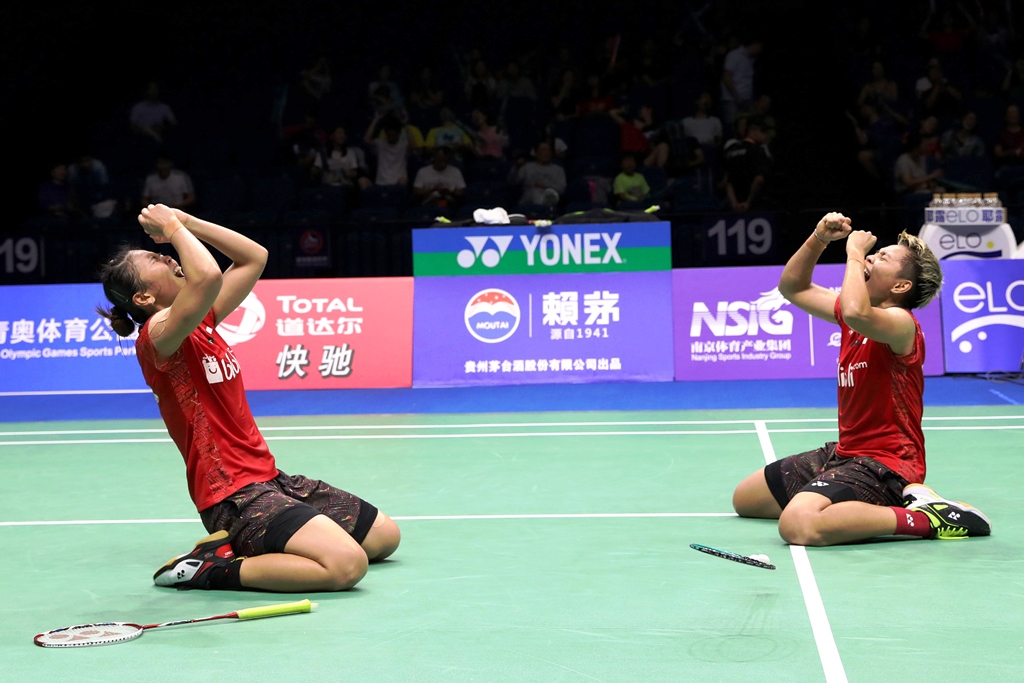 Greysia Polii dan Apriyani Rahayu. (Foto: ANTARA FOTO/Humas PBSI)