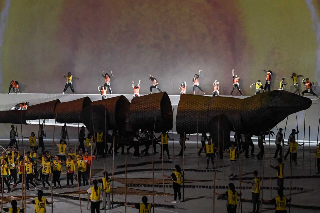 Ada Komodo di Pembukaan Asian Para Games