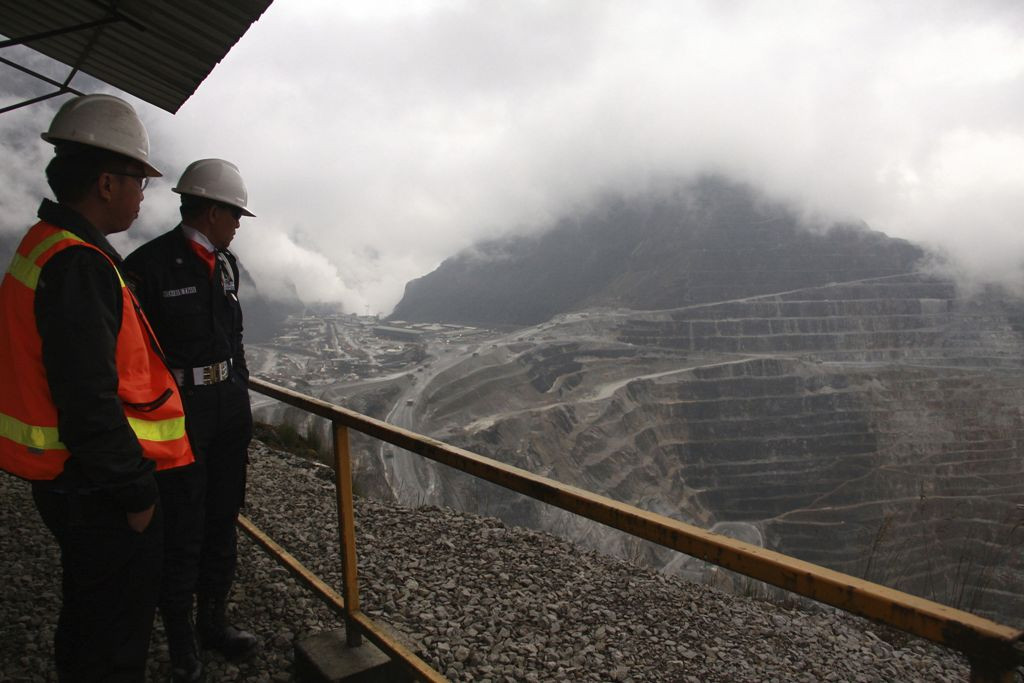 Ilustrasi tambang Freeport. (FOTO: AFP)