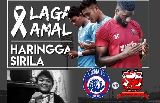 Laga Arema FC vs Madura United untuk Haringga Sirla
