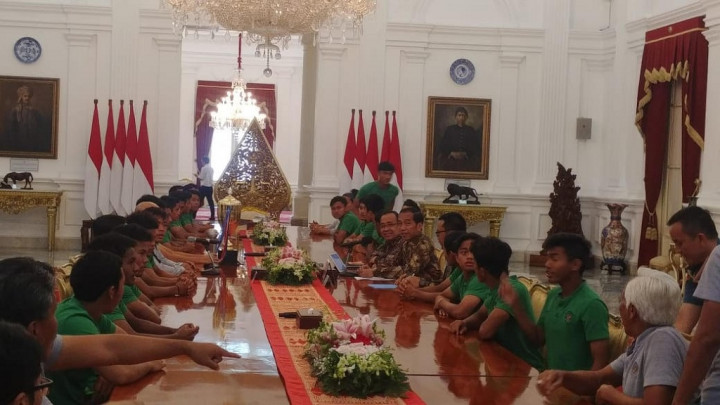Presiden Jokowi Bertemu Timnas U-16