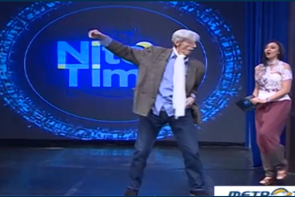 Rudy Wowor (kiri) saat menjadi bintang tamu Nite Time Metro Tv (Foto: Dok. Metro Tv)