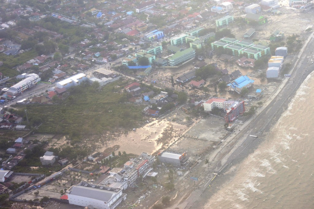 Suasana usai terjadi gempa 7,7 SR di Palu. (FOTO: MI/Susanto)