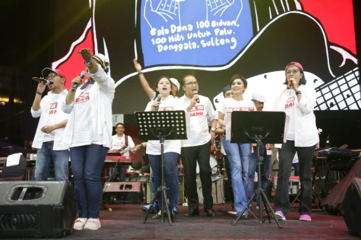 Menko PMK dan Elek Yo Band Galang Dana untuk Korban Gempa Sulteng