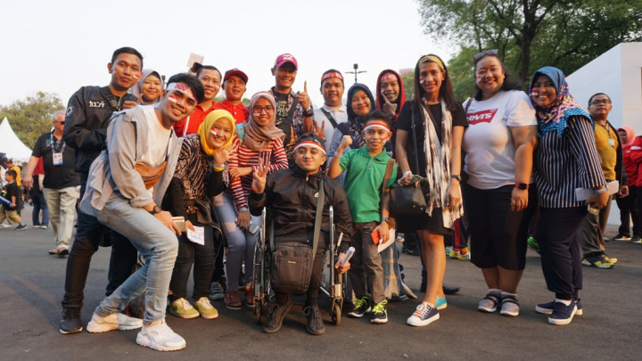 Keceriaan Para Penyandang Disabilitas di Upacara Pembukaan Asian Para Games 2018