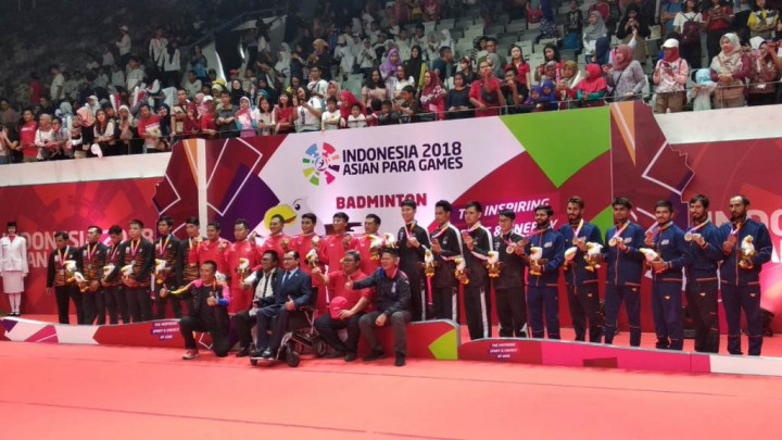 Para Bulu Tangkis Beregu Sumbang Emas Pertama Indonesia