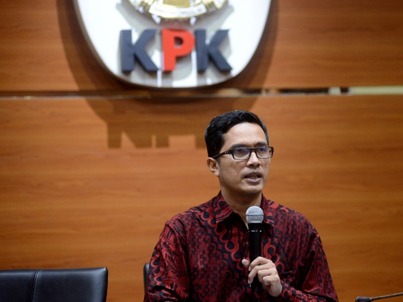 Juru bicara KPK Febri Diansyah - MI/Rommy Pujianto.