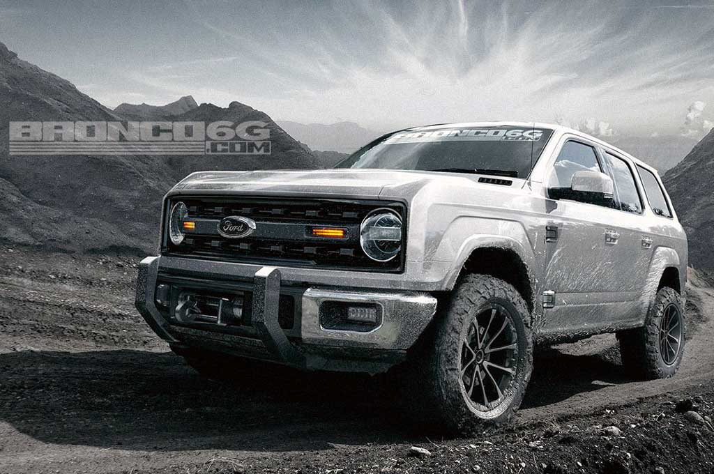 Ford Boronco bakal tawarkan transmisi manual tujuh kecepatan. Carscoops