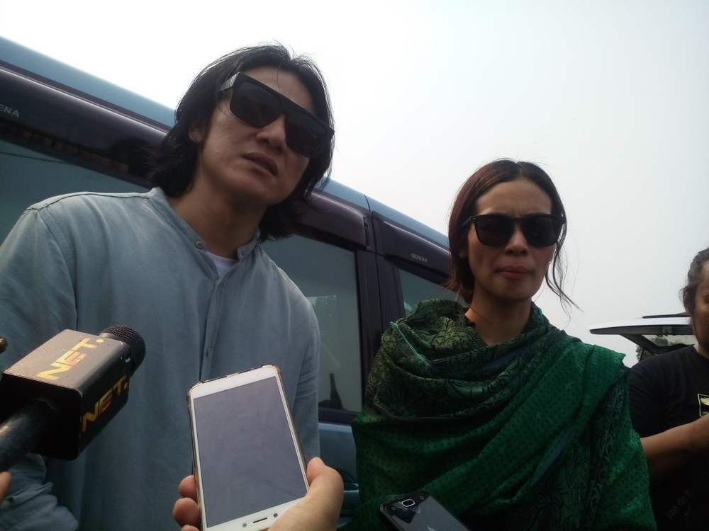  Vino G. Bastian dan Marsha Timothy. (Foto: Medcom.id/Cecylia Rura)