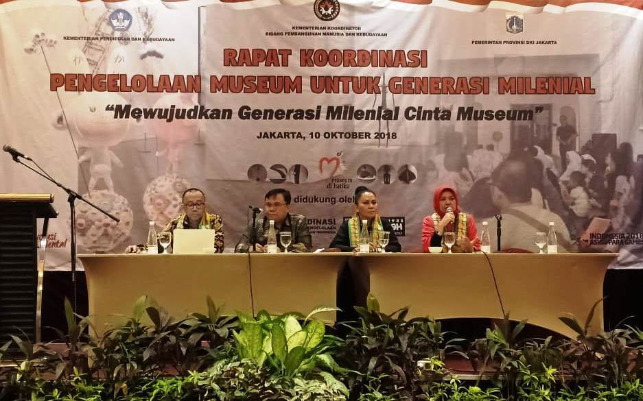 Rapat Koordinasi Pengelolaan Museum untuk Generasi Milenial, di Jakarta, Rabu, 10 Oktober 2018 (Foto:Dok.Kemenko PMK)