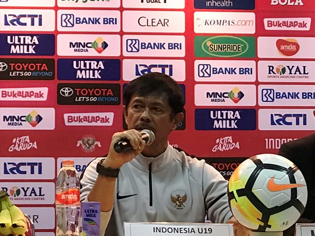 Pelatih Timnas U-19 Indra Sjafrie-Medcom.id/Riyan