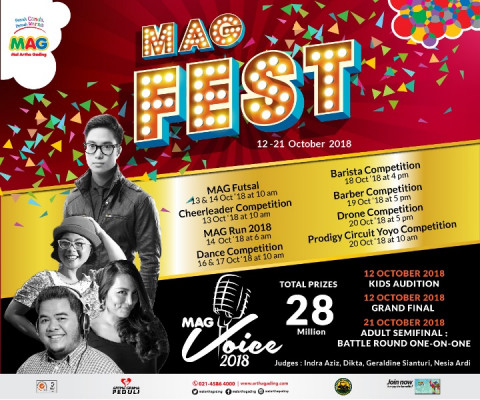 MAG Festival 2018 diselenggarakan di Mal Artha Gading pada 12-21