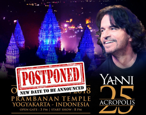 Konser Yanni di Prambanan Orchestra ditunda (Foto: dok. Rajawali