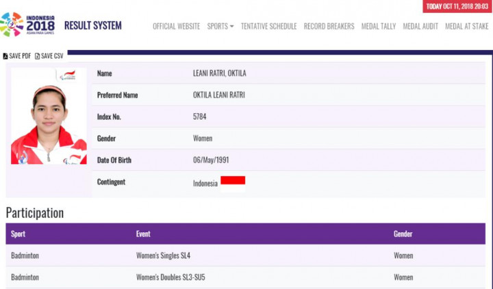 Leani Ratri Oktila Melaju ke Final Tunggal dan Ganda Putri