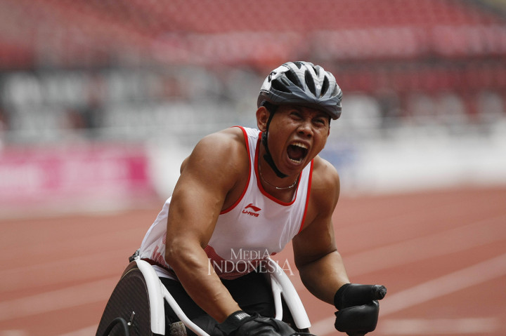 Jaenal Aripin Sumbang Perak dari Lari Kursi Roda