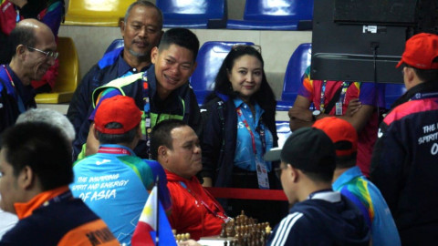 Ketua INAPGOC Raja Sapta Oktohari meninjau venue cabor para