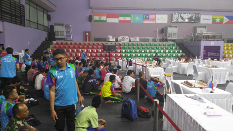 Venue para catur jadi tempat Salat Jumat atlet hingga volunteer