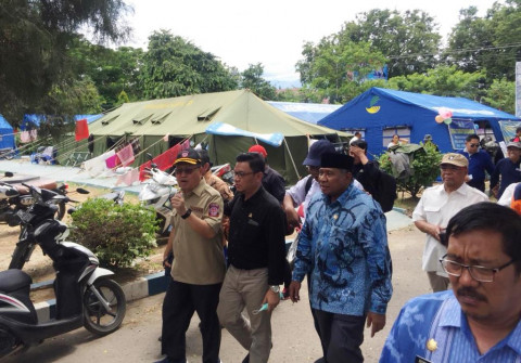Dirjen PFM Kemensos Tinjau Posko Bencana di Palu