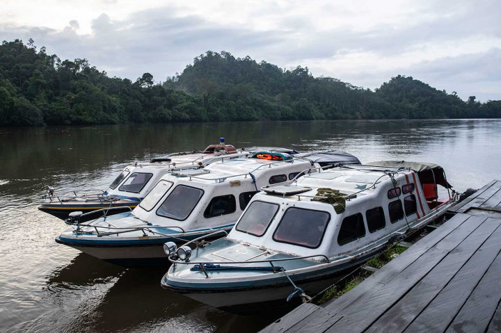 Berayun di Riam Sungai Mahakam