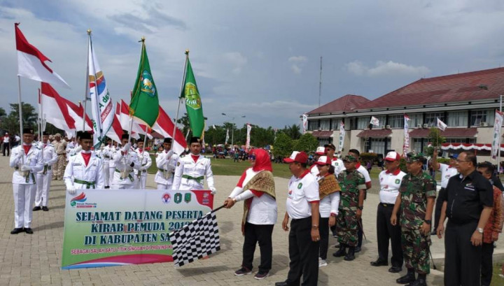 Peserta Kirab Pemuda Tiba di Sambas