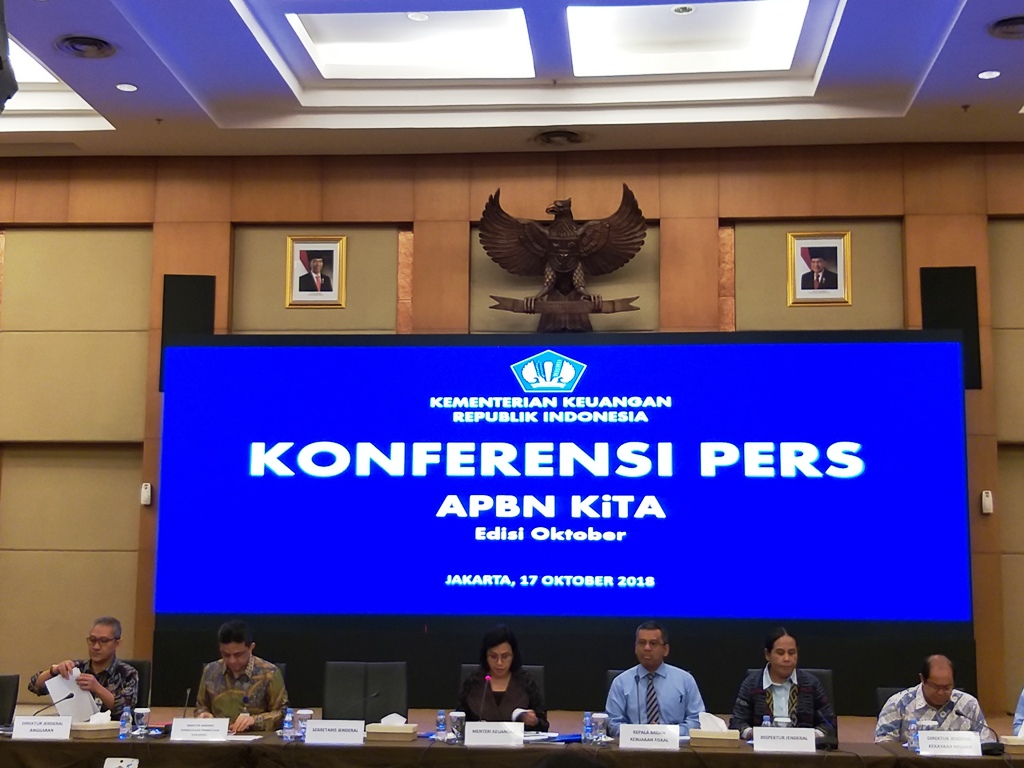 Menteri Keuangan Sri Mulyani (ketiga dari kiri). (FOTO: Medcom.id/Eko Nordiansyah)