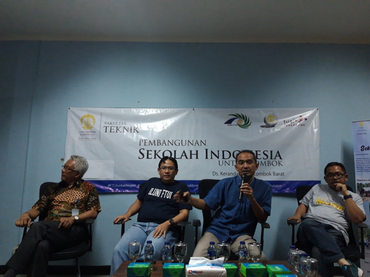 Alumni UI Bangun Sekolah Tahan Gempa di Lombok