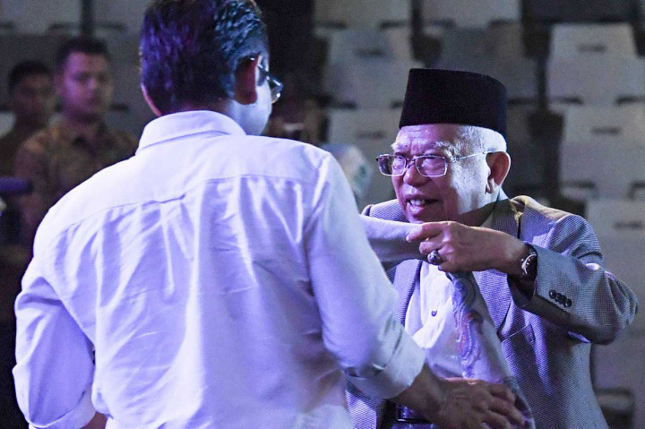 Sorban Ma'ruf Amin Dilelang untuk Korban Bencana
