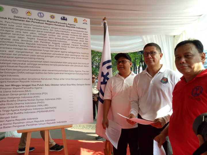 Komunitas Agama Deklarasi Pemilu Damai