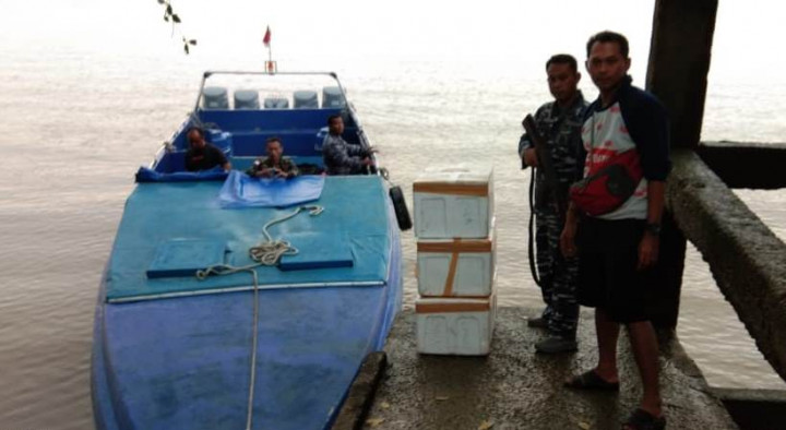 Lanal Dumai Gagalkan Penyelundupan Baby Lobster Seharga Rp1,5 Miliar