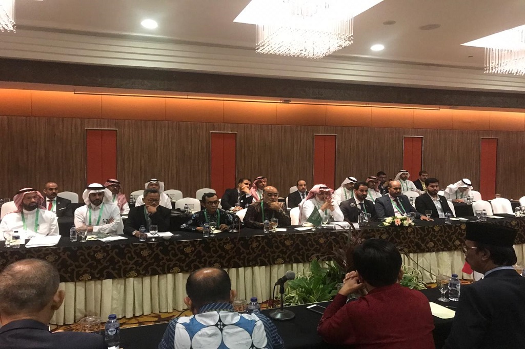Rapat persiapan SKB ke-10 Indonesia-Arab Saudi di Hotel Borobudur, Jakarta, Minggu 21 Oktober 2018. (Foto: Kemenlu RI)