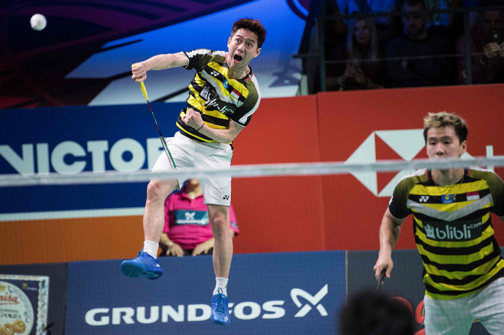 Kevin/Marcus Juara Denmark Open 2018