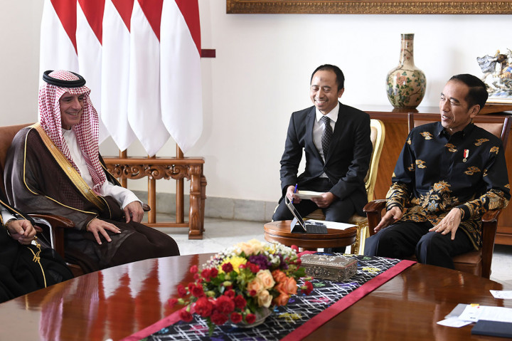Jokowi Terima Kunjungan Menlu Arab Saudi