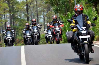 Etape Pertama Touring Keluarga Bandit Berakhir di Tulungagung