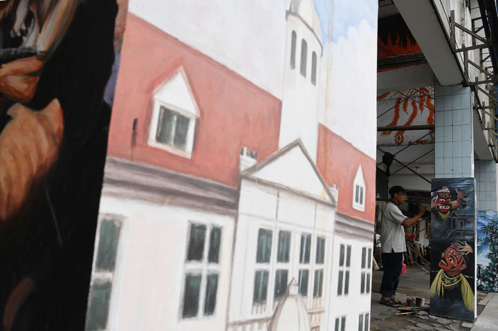 Lukisan Mural Percantik Kota Tua Jakarta