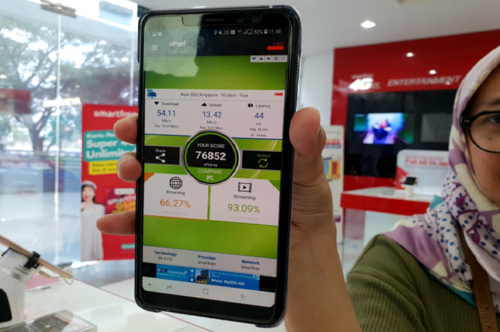 Smartfren Uji Jaringan 4G+