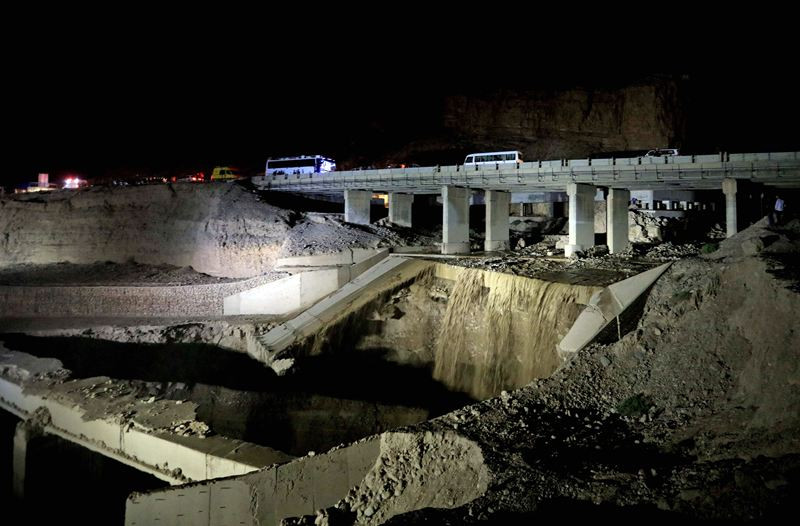 Longsor yang menimpa bus menyebabkan 20 orang tewas di Yordania. (Foto: AFP).