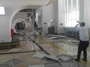 Diterpa Angin Kencang, Stasiun LRT Palembang Ditutup Sementara