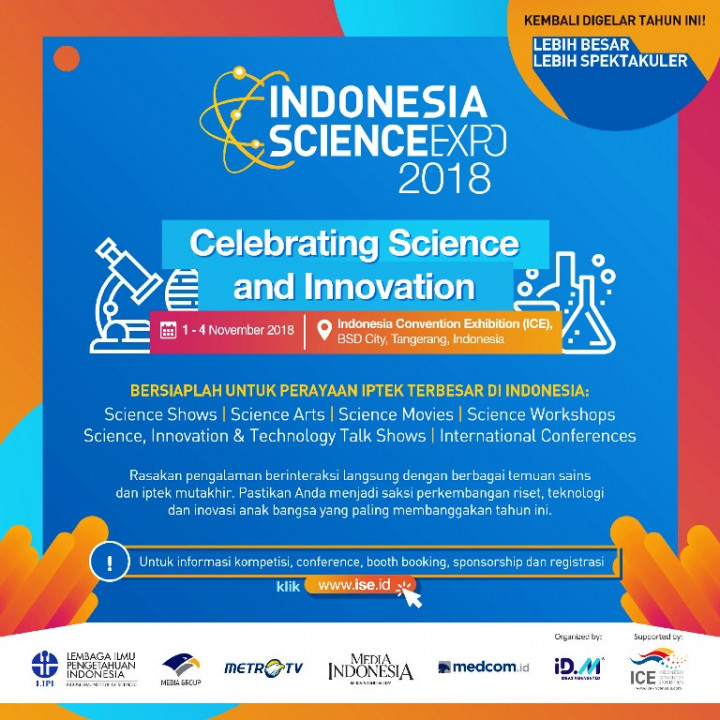 Indonesia Science Expo 2018 Hadir dalam Skala Lebih Besar
