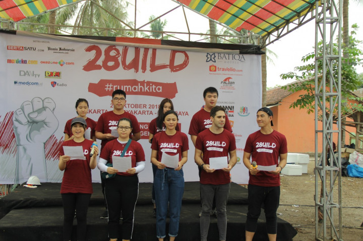 Ratusan Anak Muda Bangun Puluhan Rumah Layak Huni