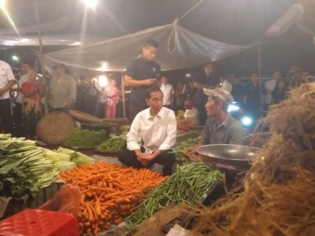 Jokowi: Harga Sembako di Pasar Tradisional Stabil