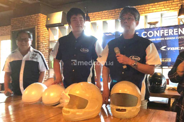 Prime Gears Edukasi Produk Arai dan RS Taichi di IMOS